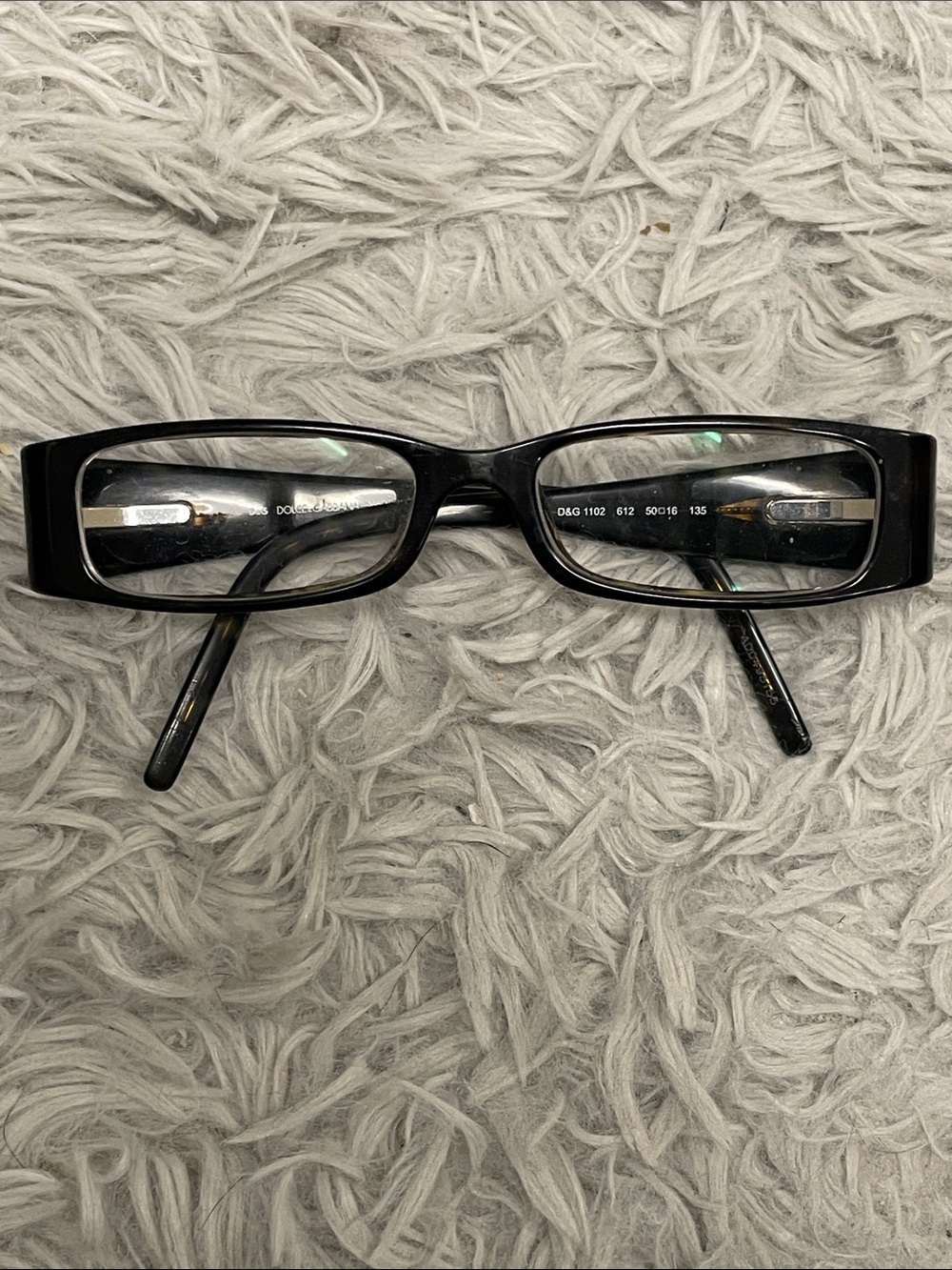 Dolce & Gabbana Black Rectangular Women's Glasses
